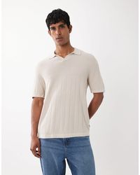 Jack & Jones - Knitted Split Neck Polo - Lyst