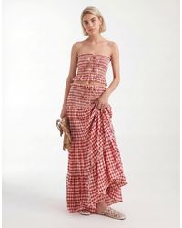 ASOS - Shirred Waist Tiered Co-ord Maxi Skirt - Lyst