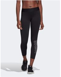 adidas training logo legging in black
