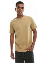 Farah - Danny - t-shirt beige - Lyst