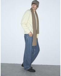 Pull&Bear - Écharpe basique taupe - Lyst