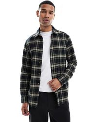 Jack & Jones - Camicia Nera A Quadri - Lyst