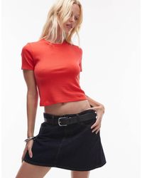 TOPSHOP - Shrunken Everyday Tee - Lyst