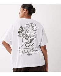4505 - Curve Heavyweight Cotton Oversized T-shirt With Studio Back Print - Lyst