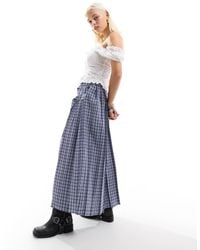 Collusion - Falda Larga De Corte Skater Estilo Kilt Escocesa De - Lyst