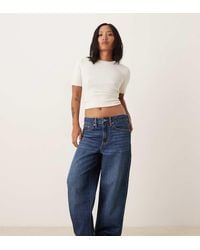 Gina Tricot - Low Waist baggy Barrel Leg Jeans - Lyst