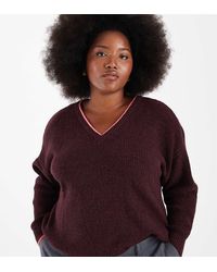 ONLY - Contrast Stitch Jumper - Lyst
