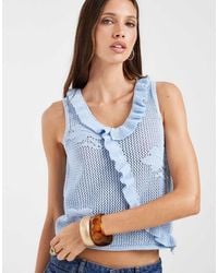 ASOS - Knitted Floral Lace Top Co-ord - Lyst