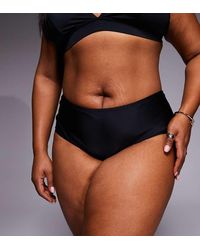 ASOS - Asos Design Curve Maya Sao Paulo Mid Rise Short Bikini Bottom - Lyst