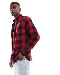 Jack & Jones - Essentials - chemise à carreaux en tissu brossé - noir et - Lyst