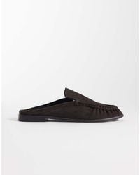 ASOS - Mystique Premium Loafer Mules - Lyst