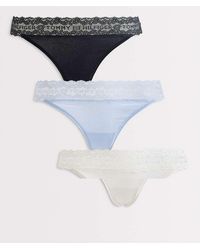 Tommy Hilfiger - Logo Lace 3 Pack Tanga Thongs - Lyst