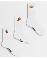 Jack & Jones - 3 Pack Crew Socks With Food Icons - Lyst