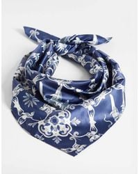 ASOS - Floral Pattern Satin Bandana - Lyst