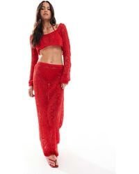 Miss Selfridge - Beach Crochet Maxi Skirt - Lyst