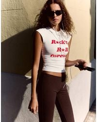 Bershka - Regular Fit Print T-shirt - Lyst