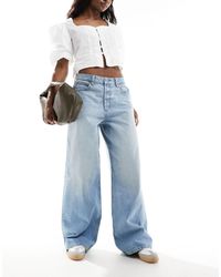 ASOS - Jeans extra larghi a fondo ampio medio - Lyst