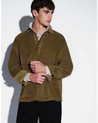 ASOS - Oversized Overhead Cord Shirt With Patch Pocket - Lyst