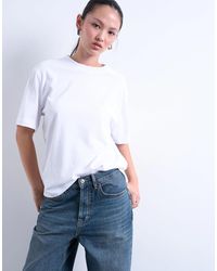 TOPSHOP - Premium Basic Short Sleeve Tee - Lyst
