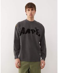 Aape By A Bathing Ape - Aape By A Bathing Ape Oversized Long Sleeve T-shirt - Lyst