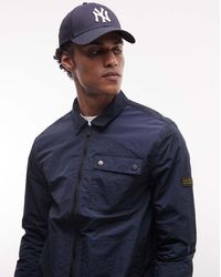 Barbour - Inline Zip Through Logo Overshirt - Lyst