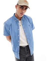 Levi's - Authentic - chemise en jean à manches courtes avec logo - clair - Lyst