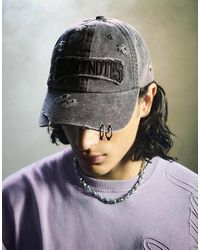 Bershka - Cap mit washed-effekt und patch - Lyst