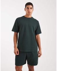 New Look - Waffle Oversized T-Shirt Co-Ord - Lyst