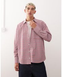 Reclaimed Vintage - Long Sleeve Boxy Crop Shirt - Lyst
