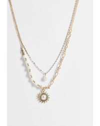 ONLY - 2-pack Sun Necklace - Lyst
