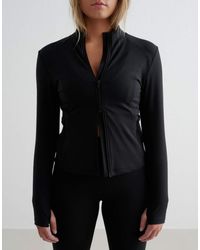 Aim'n - Chaqueta Negra Con Cremallera Sense De - Lyst