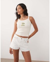 Billabong - Palm Tree Knit Beach Tank - Lyst