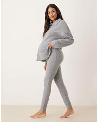 ASOS - Asos Design Maternity Lounge Mix & Match Lightweight Fleece legging - Lyst