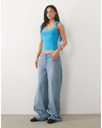 Miss Selfridge - Tie Shoulder Top - Lyst