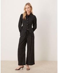 Never Fully Dressed - Petite Cotton Hotfix Wide Leg Pants - Lyst
