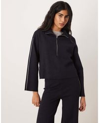 Mango - Cosmus High Neck Half Zip Sweatshirt Co-ord - Lyst
