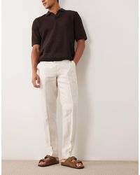 Mango - Amalfi 100% Linen Slim Fit Suit Pants - Lyst