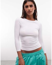 Collusion - 3/4 Length Sleeve Fitted Top - Lyst