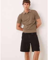 SELECTED - Pantalones Cortos Vaqueros Negros De Corte Estándar Alex De - Lyst