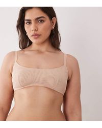 ASOS - Asos Design Curve Tammy Sheer Mesh Scoop Neck Crop - Lyst