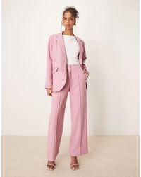 Y.A.S - High Waist Wide Leg Tailored Trouser Co-ord - Lyst