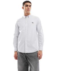 Paul Smith - Striped Logo Oxford Shirt - Lyst