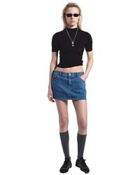 Dr. Denim - Tiggy Denim Mini Skirt - Lyst