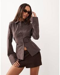 Gina Tricot - Cinched Waist Shirt - Lyst