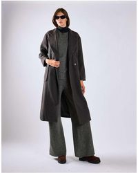 Glamorous - Lapel Collar Midi Coat - Lyst