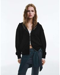 Pull&Bear - Sweat à capuche avec fermeture éclair - Lyst