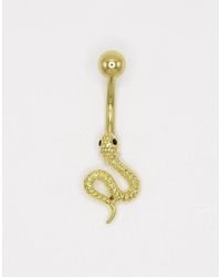 Lovisa - Plated Titanium Snake Belly Bar - Lyst