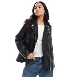 ONLY - Faux Leather Jacket - Lyst