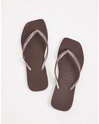 Havaianas - Slim Square Toe Flip Flops - Lyst