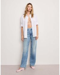 GOOD AMERICAN - Soft Tech Good True Straight Jeans - Lyst